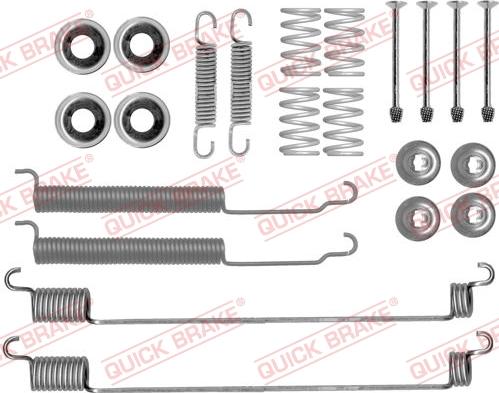 QUICK BRAKE 1050843 - SPRĘŻYNY SZCZĘK HAM. NISSAN PATHFINDER-PICK UP 97-11