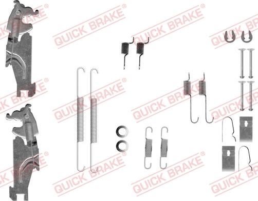 QUICK BRAKE 105-0847S - Zestaw montażowy szczęk hamulcowych