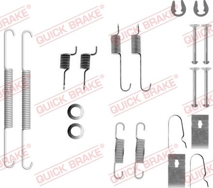 QUICK BRAKE 1050847 - SPRĘŻYNY SZCZĘK HAM. KIA PICANTO