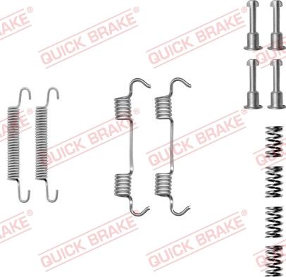 QUICK BRAKE 1050801 — Zestaw akcesoriów, szczęki hamulcowe hamulca postojowego