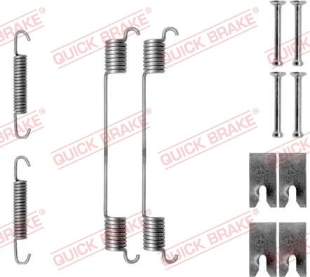 QUICK BRAKE 1050814 - SPRĘŻYNY SZCZĘK HAM. CITROEN-FORD