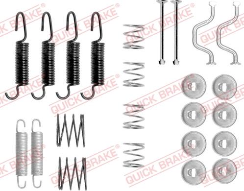 QUICK BRAKE 1050816 - SPRĘŻYNY SZCZĘK HAM. TOYOTA AVENSIS-LAND CRUISER-PREVIA-RAV 4 90-