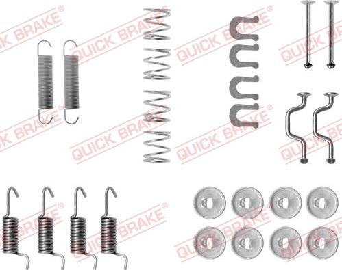 QUICK BRAKE 1050810 - SPRĘŻYNY SZCZĘK HAM. TOYOTA AVENSIS 97-03