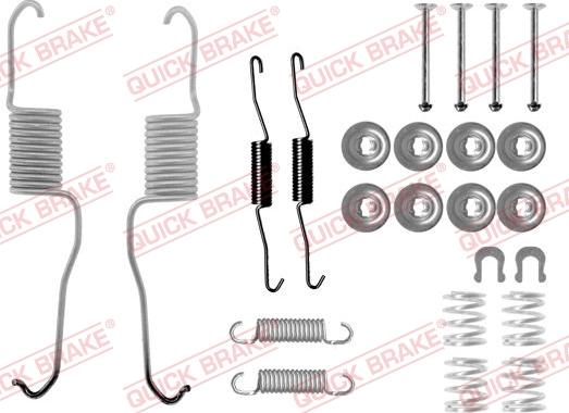 QUICK BRAKE 105-0886 - SPRĘŻYNY SZCZĘK HAM. TOYOTA RAV 4 1.8-2.0 VVTI 4WD 00-05