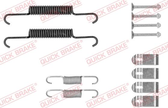 QUICK BRAKE 1050881 - SPRĘŻYNY SZCZĘK HAM. CHEVROLET CAPTIVA 06-