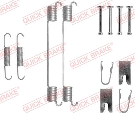 QUICK BRAKE 1050883 - SPRĘŻYNY SZCZĘK HAM. FIAT PANDA