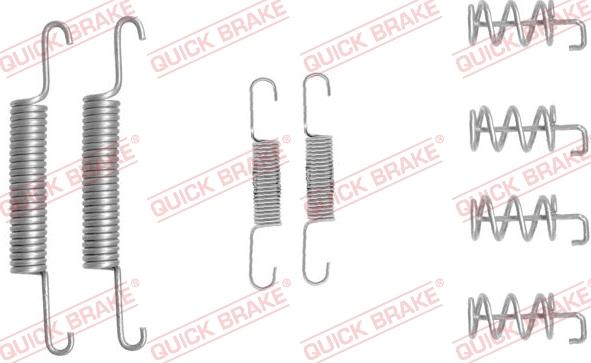 QUICK BRAKE 1050831 — Zestaw akcesoriów, szczęki hamulcowe hamulca postojowego