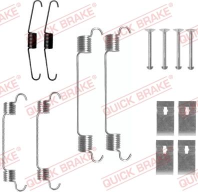 QUICK BRAKE 1050833 - SPRĘŻYNY SZCZĘK HAM. HONDA JAZZ 1.2-1.3 IDSI 02-08