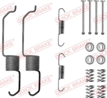 QUICK BRAKE 1050825 - SPRĘŻYNY SZCZĘK HAM. MAZDA MPV II 99-04