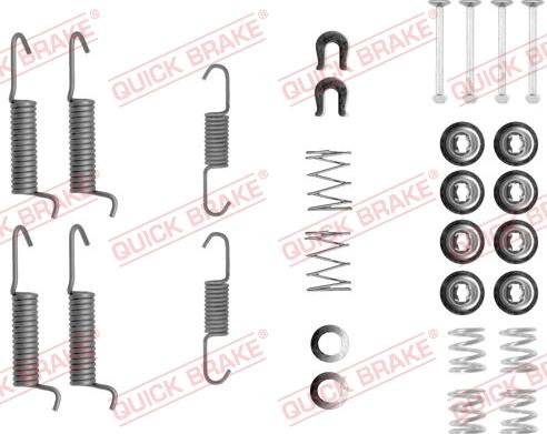 QUICK BRAKE 105-0821 - SPRĘŻYNY SZCZĘK HAM. MITSUBISHI PAJERO 89-