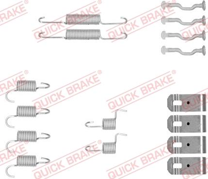 QUICK BRAKE 1050876 - Zestaw montażowy szczęk hamulcowych