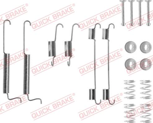 QUICK BRAKE 1050795 - SPRĘŻYNY SZCZĘK HAM. CHEVROLET MATIZ