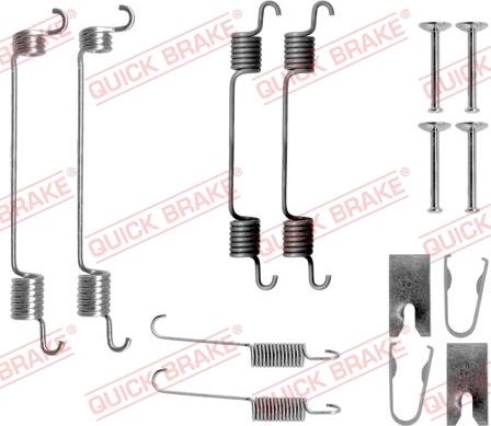 QUICK BRAKE 1050797 - Zestaw montażowy szczęk hamulcowych