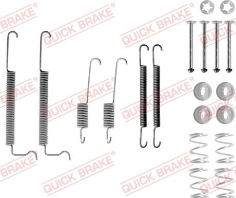 QUICK BRAKE 1050744 - SPRĘŻYNY SZCZĘK HAM. OPEL VECTRA A HATCHBACK