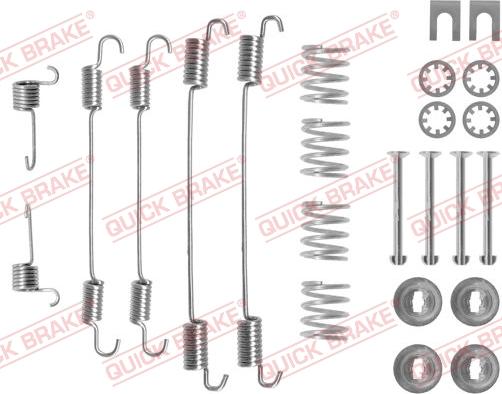 QUICK BRAKE 105-0747 - SPRĘŻYNY SZCZĘK HAM. NISSAN KUBISTAR 03-