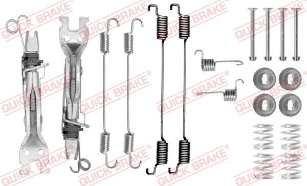 QUICK BRAKE 105-0750S — Zestaw dodatków, szczęki hamulcowe