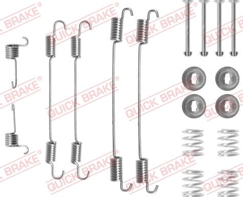 QUICK BRAKE 105-0750 — Zestaw dodatków, szczęki hamulcowe