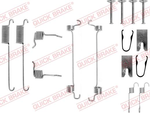 QUICK BRAKE 105-0751 - SPRĘŻYNY SZCZĘK HAM. FORD ESCORT-FIESTA-KA-PUMA 95-00