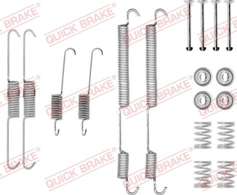 QUICK BRAKE 1050753 - SPRĘŻYNY SZCZĘK HAM. CITROEN JUMPER