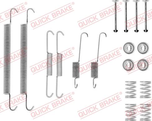 QUICK BRAKE 1050757 - SPRĘŻYNY SZCZĘK HAM. CITROEN XSARA PICASSO
