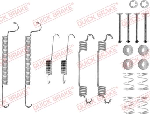 QUICK BRAKE 1050766 — Zestaw dodatków, szczęki hamulcowe