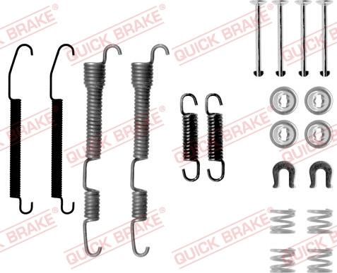 QUICK BRAKE 1050761 — Zestaw dodatków, szczęki hamulcowe