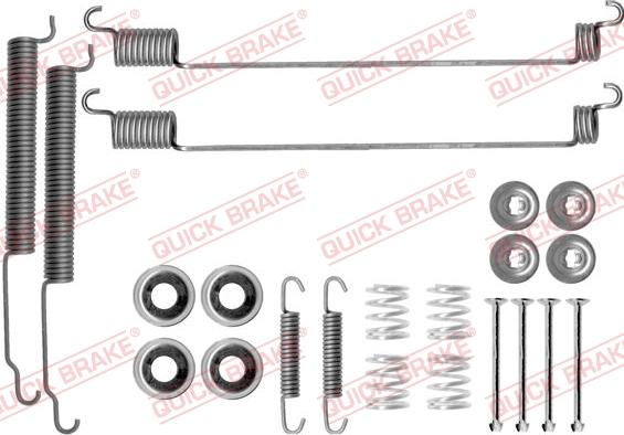 QUICK BRAKE 105-0768 - Zestaw montażowy szczęk hamulcowych