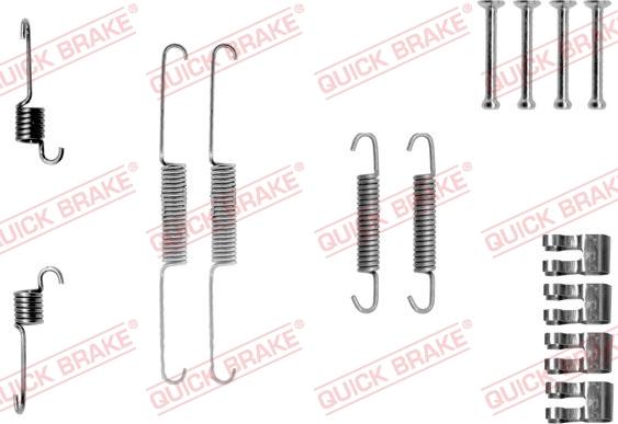QUICK BRAKE 1050763 - Zestaw montażowy szczęk hamulcowych