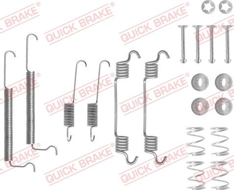 QUICK BRAKE 1050709 - SPRĘŻYNY SZCZĘK HAM. OPEL ASTRA F HATCHBACK