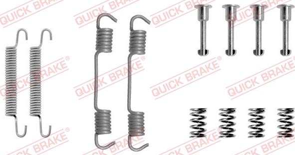 QUICK BRAKE 1050708 - SPRĘŻYNY SZCZĘK HAM. BMW T. E36 90-99 ATE