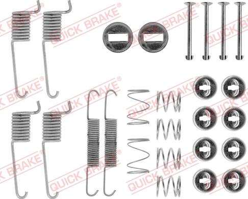 QUICK BRAKE 105-0714 - SPRĘŻYNY SZCZĘK HAM. DB T. 207-210 77-96