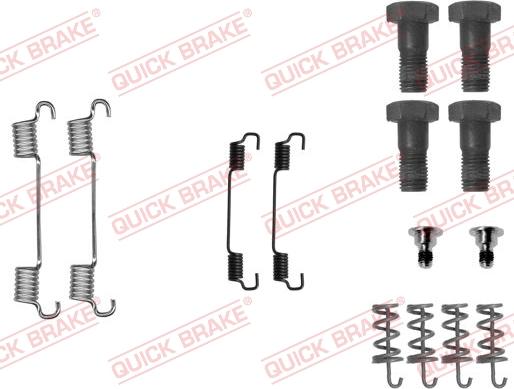 QUICK BRAKE 1050716 - SPRĘŻYNY SZCZĘK HAM. DB T. W203-S203 04-07