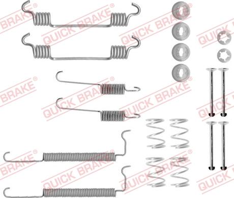 QUICK BRAKE 1050710 - SPRĘŻYNY SZCZĘK HAM. OPEL ASTRA F