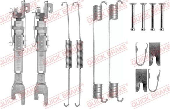 QUICK BRAKE 105-0781S — Zestaw dodatków, szczęki hamulcowe