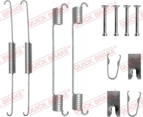 QUICK BRAKE 1050781 - SPRĘŻYNY SZCZĘK HAM. FIAT FIORINO-MAREA-MULTIPLA-PALIO 93-02