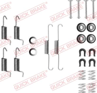 QUICK BRAKE 1050788 - SPRĘŻYNY SZCZĘK HAM. MITSUBISHI GALANT-LANCER-OUTLANDER 92-06