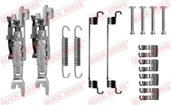 QUICK BRAKE 105-0783S — Zestaw dodatków, szczęki hamulcowe