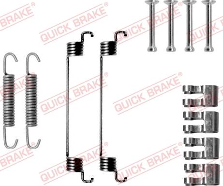 QUICK BRAKE 1050783 - SPRĘŻYNY SZCZĘK HAM. FIAT PUNTO 188