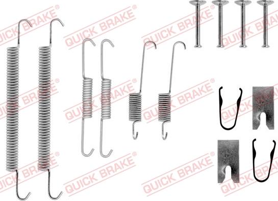 QUICK BRAKE 1050771 - SPRĘŻYNY SZCZĘK HAM. TOYOTA AVENSIS