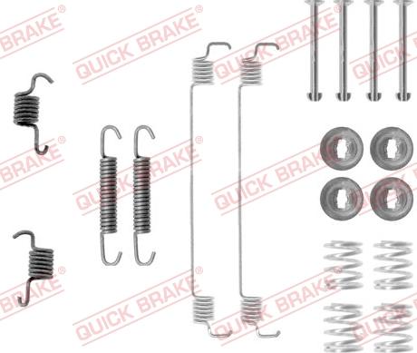 QUICK BRAKE 105-0777 — Zestaw dodatków, szczęki hamulcowe