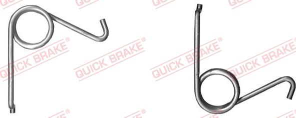 QUICK BRAKE 113-0522 - ZESTAW NAPR. ZACISKU HAM. FORD T. TRANSIT 06- SPRĘŻYNKA