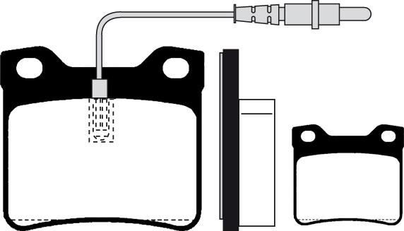 BOSCH 0 986 494 000 - Klocek hamulcowy kpl.