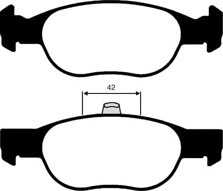 Hart 222 292 - KLOCKI HAMULCOWE PRZÓD