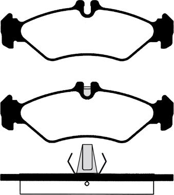 Textar 2473901 - KLOCKI HAM. DB T. SPRINTER   #