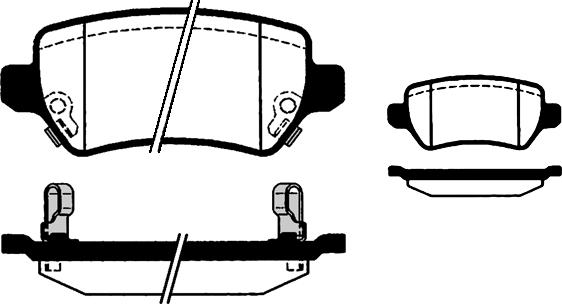 Blue Print ADG042116 - Klocek hamulcowy kpl.
