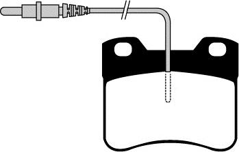 Meyle 025 212 6717/W - KLOCKI HAM. CITROEN P. AX 86-97 Z CZUJNIKIEM