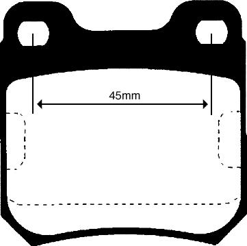 QUARO QP2203 - KLOCKI HAM. OPEL T. OMEGA A-B