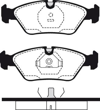 Meyle 025 206 2919 - KLOCKI HAM. BMW P. E28 81-87-E30 M3 86-92