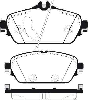 Textar 2203101 - KLOCKI HAM. DB P. W205 1.6-2.2 14-