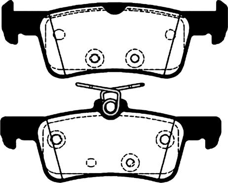 Textar 2584104 - KLOCKI HAM. FORD T. FIESTA 1.0-1.1-1.5 TDCI 17-